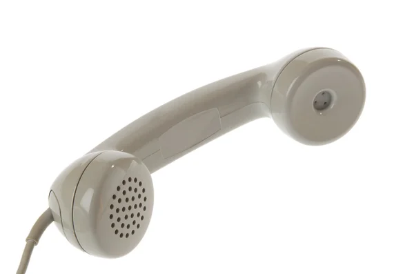 旧时尚灰色电话听筒 图库图片