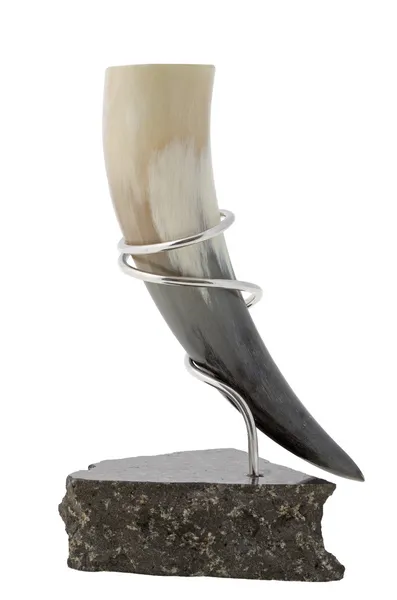 Medieval drinking horn — Stock Photo, Image