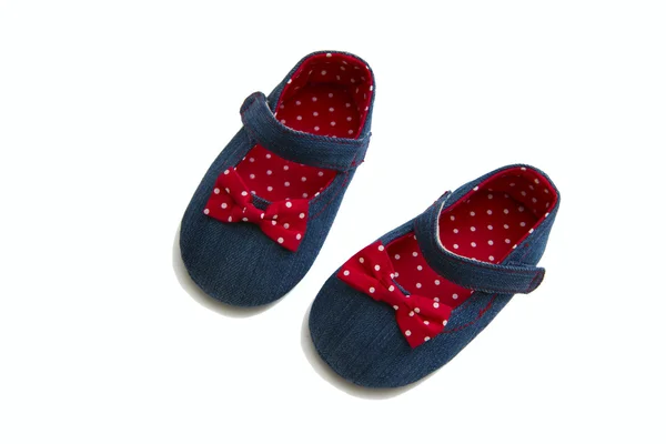 Eerste schoenen voor baby meisjes — Stockfoto