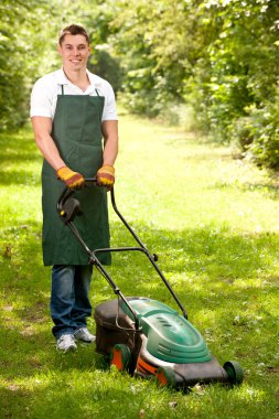 Smiling gardener clipart