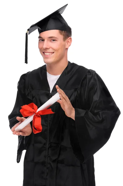 Diplomás ember — Stock Fotó