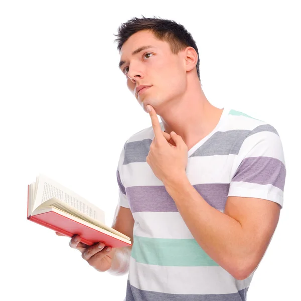 Man with book — Stock Photo, Image