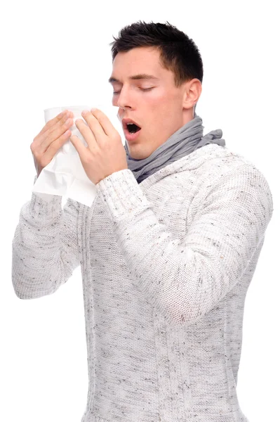 Man with handkerchief — Stock Photo, Image