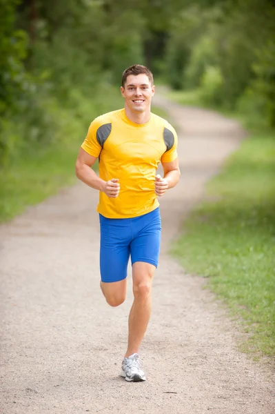 Fiatal és boldog jogger — Stock Fotó