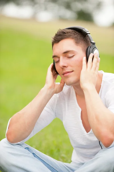 stock image Listen to the music