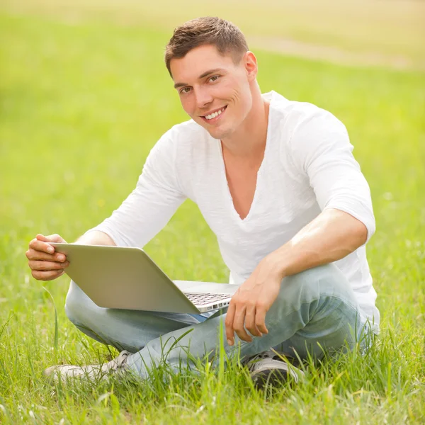 stock image Man with notebook