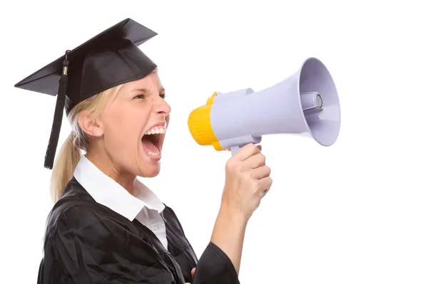 Mulher de graduação — Fotografia de Stock