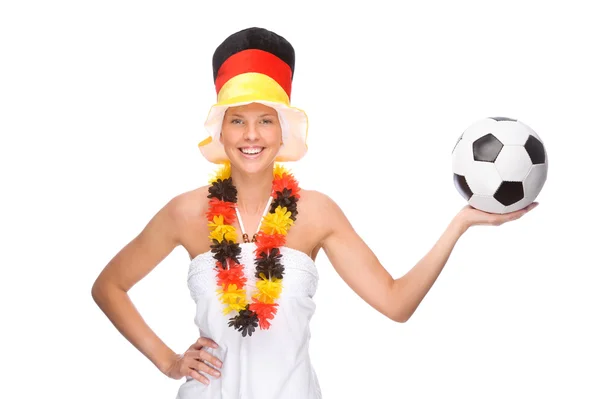 Tyskt fotbollsfan — Stockfoto