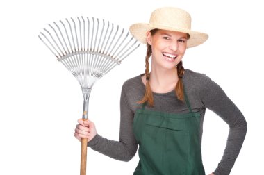 Female gardener clipart