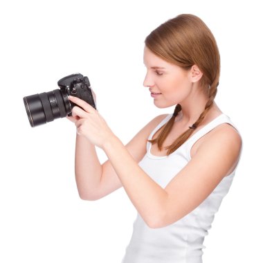 Female photographer clipart