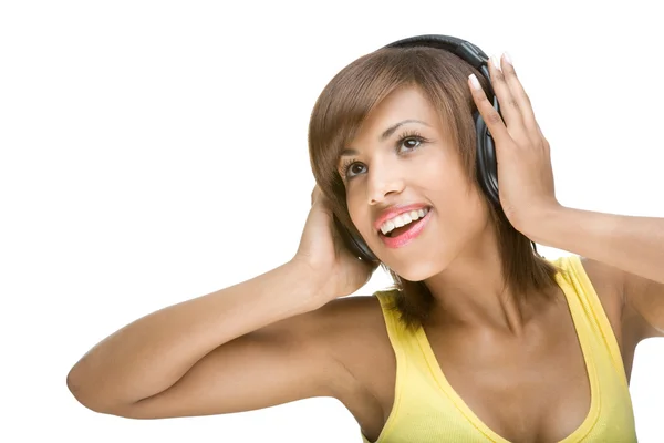 stock image Listen to the music