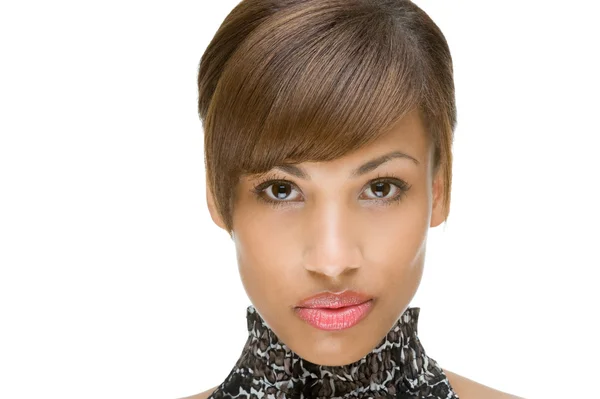 Egy afrikai modellt arckép — Stock Fotó