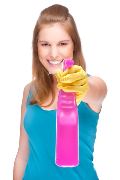 Cleaning lady — Stock Photo, Image