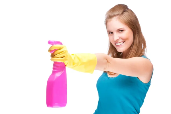 Señora de limpieza —  Fotos de Stock