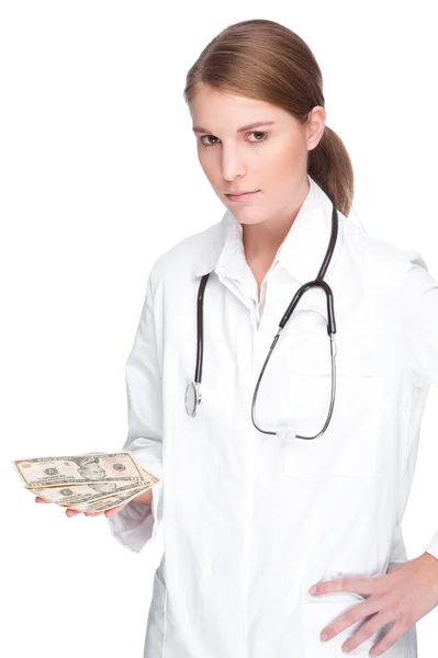 stock image Doctor with dollar