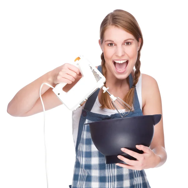 Hausfrau in der Küche — Stockfoto
