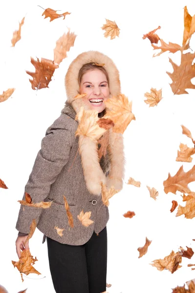 Woman in winter clothing — Stock Photo, Image