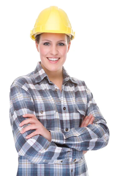 Contruction arbetare (kvinna) — Stockfoto
