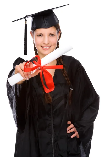 Mulher graduada — Fotografia de Stock