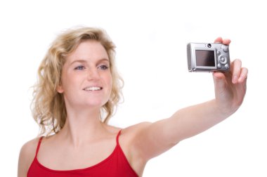 dijital kamera kadınla