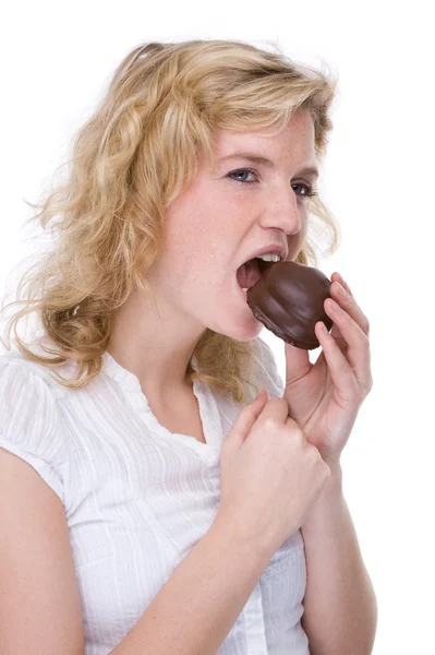 Süßigkeiten essen — Stockfoto