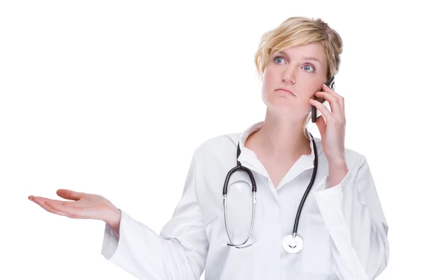 Doctor with cell — Stock Photo, Image