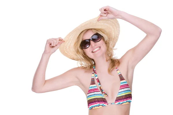 Happy bikini girl — Stock Photo, Image