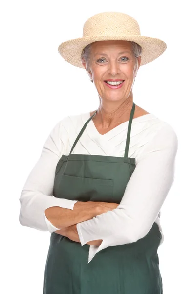 Senior gardener — Stock Photo, Image