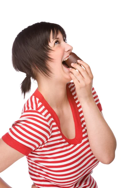 Eating Sweets Stock Photo