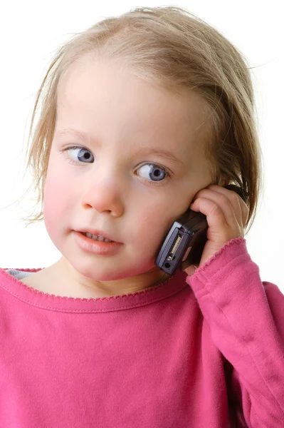 stock image Child with cell