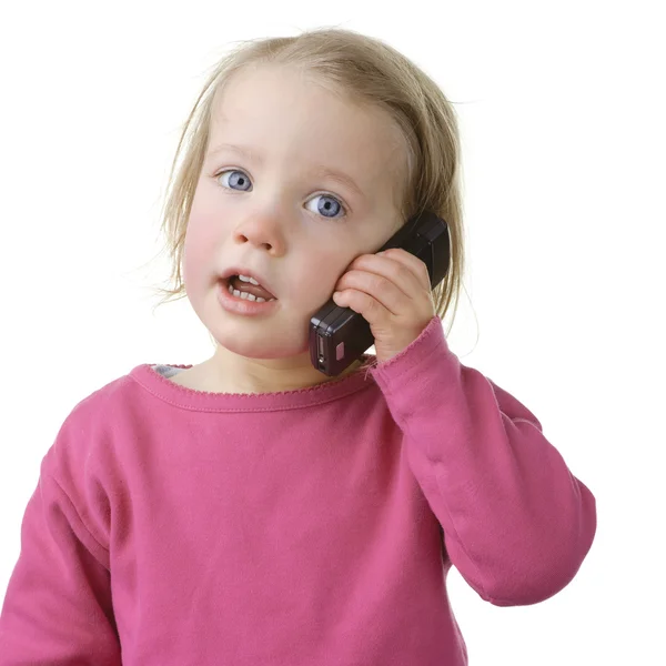 stock image Child with cell