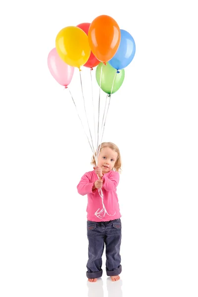 stock image Girl with balloons