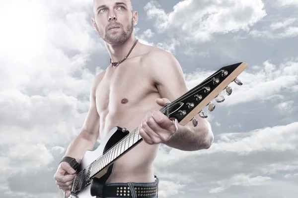 Gitar adam — Stok fotoğraf