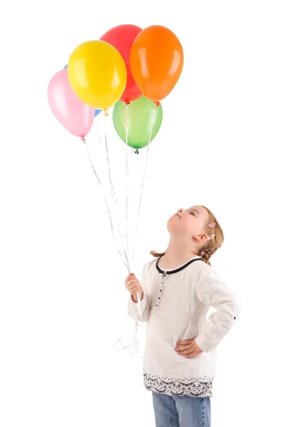 Balonlu kız — Stok fotoğraf