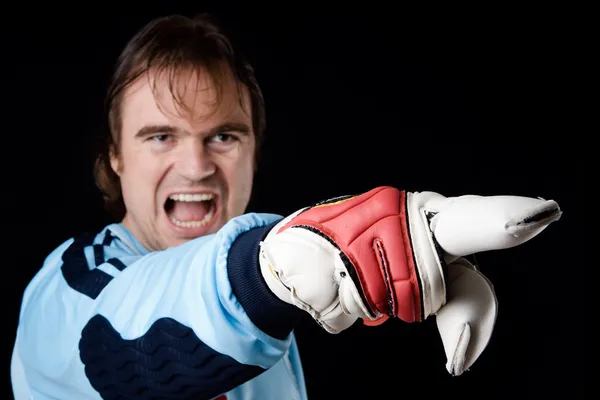 The goalkeeper Royalty Free Stock Images