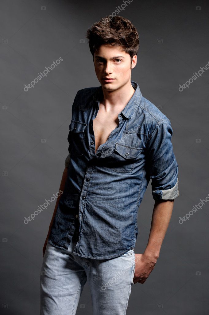 Cool Fashion Male Model Posing Street Stock Photo 407596963 | Shutterstock