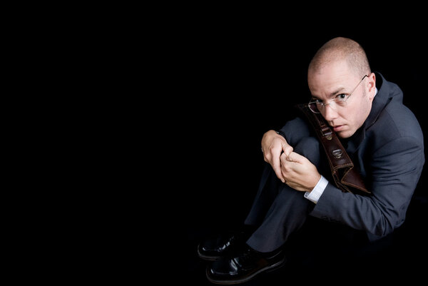 Repressed businessman.