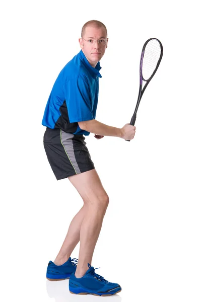 Jogando squash — Fotografia de Stock