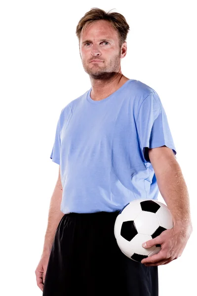 Ritratto di un calciatore — Foto Stock