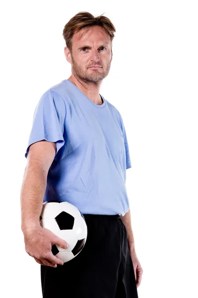 Portrait from a soccer player — Stock Photo, Image