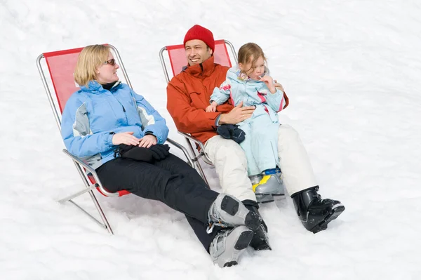 Family in the winter — Stock Photo, Image