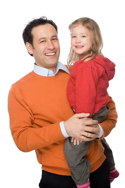Far med dotter — Stockfoto