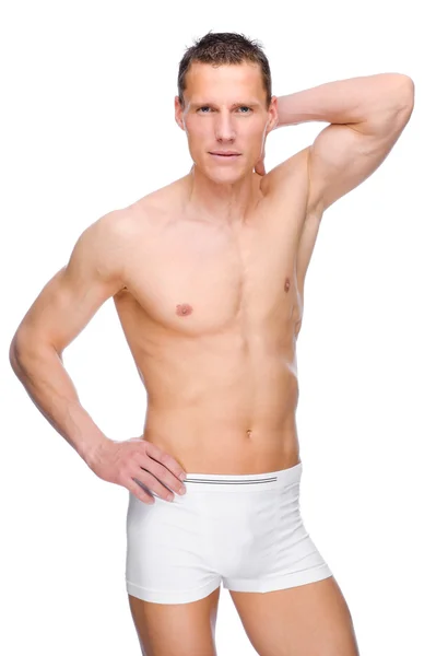 Mann mit Unterwäsche — Stockfoto