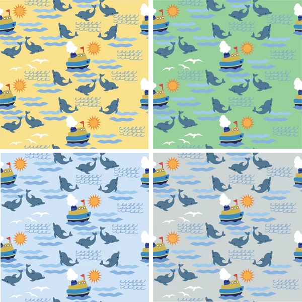 stock vector Sea pattern