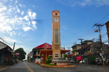 Thai style clock tower clipart