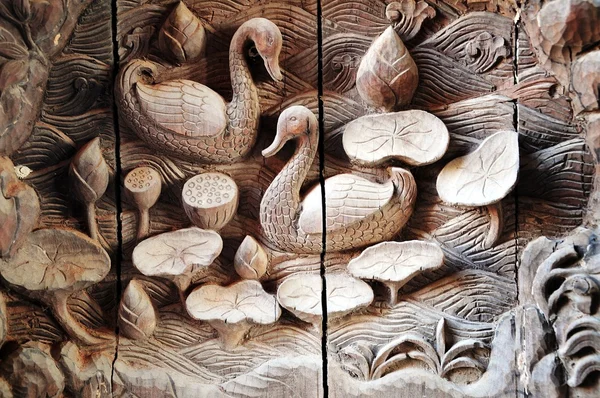 Scultura in legno — Foto Stock