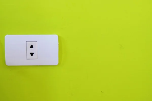 stock image White electric outlet