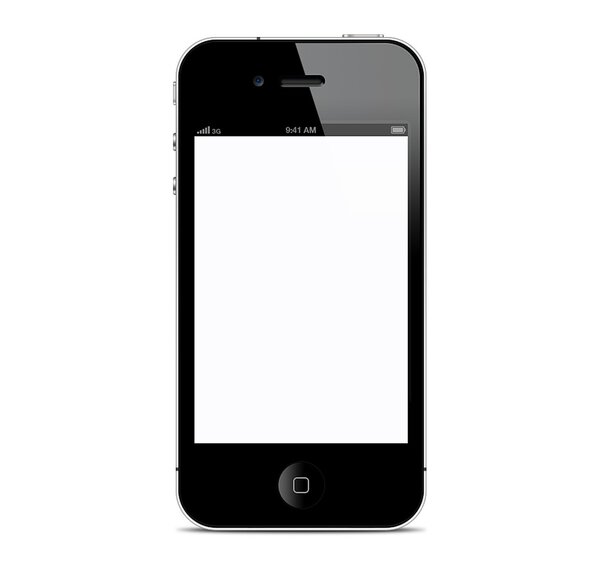 Smart Phone Isolated on White Background