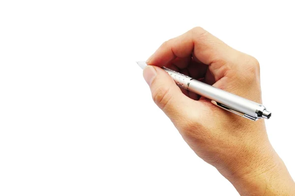 stock image Male hands with pen