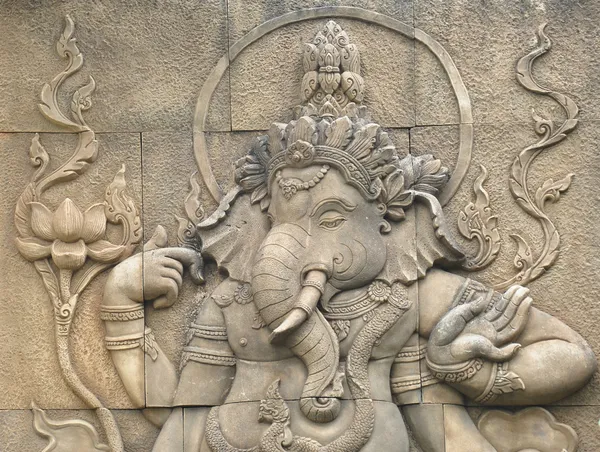 Ganesh beeldhouwkunst Rechtenvrije Stockafbeeldingen